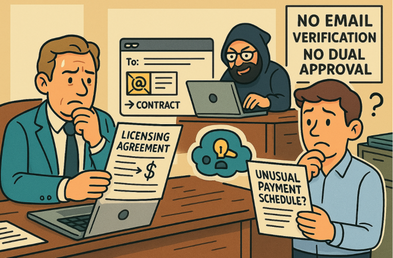 Impersonation Approved: Executive Greenlights Fraudulent Licensing Deal