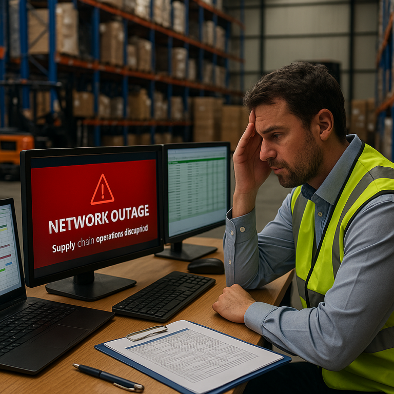 Third-Party Logistics Provider Suffers Network Outage, Halting Supply Chain Operations for 48 Hours